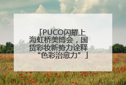 PUCO闪耀上海虹桥美博会，国货彩妆新势力诠释“色彩治愈力”